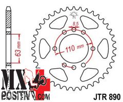 IRON SPROCKET KTM 125 DUKE 2014-2022 JT JTR890.45 45 DENTI PASSO 520 NERA
