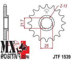 FRONT SPROCKET KAWASAKI EX 300 2013-2017 JT JTF1539.14 PASSO 520 14 DENTI