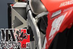 RADIATOR BRACES HONDA CRF 450 RX 2021-2023 AXP RACING AX1598 UTILIZZABILE ESCLUSIVAMENTE SENZA LA VENTOLA DI RAFFREDDAMENTO ROSSO