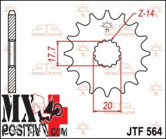 FRONT SPROCKET GAS GAS EC 125 2002-2015 JT JTF564.13 PASSO 520 13 DENTI