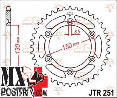 IRON SPROCKET YAMAHA YZ 426 F 2000-2002 JT JTR251.48 48 DENTI PASSO 520 NERA