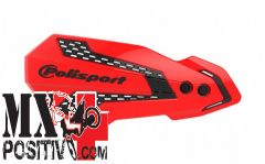 HANDGUARDS UNIVERSAL SHIELD HONDA CRF 450 RX 2021-2023 POLISPORT P8308200023 MX FLOW ROSSO CR04/NERO