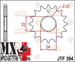 FRONT SPROCKET APRILIA RS 125 1993-2011 JT JTF394.15 PASSO 520 15 DENTI DIAM. 24X22X14,5