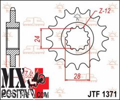 PIGNONE HONDA CBF 600 2004-2007 JT JTF1371.15 PASSO 525 15 DENTI VERSIONE GOMMATA