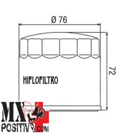 FILTRO OLIO DUCATI 820 2013-2014 HIFLO HF153