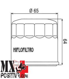 FILTRO OLIO HONDA SH 300 2007-2020 HIFLO HF204