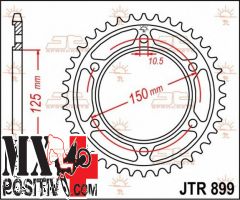 IRON SPROCKET KTM 990 ADVENTURE 2006-2013 JT JTR899.42 42 DENTI PASSO 525 NERA