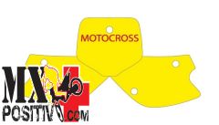 PRE CUT NUMBER PLATE KAWASAKI KX 85 2001-2013 BLACKBIRD 3409/GF GIALLO FLUO