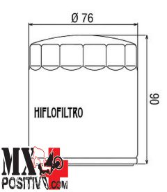 FILTRO OLIO MOTO GUZZI 1200 2006-2015 HIFLO HF551