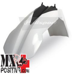 FRONT FENDER KTM 250 EXC 2008-2013 POLISPORT P8568700008 COLORE OEM EDIZ. LIMITATA BIANCO