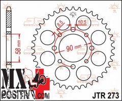 IRON SPROCKET KTM 125 DUKE 2011-2013 JT JTR273.45 45 DENTI PASSO 520