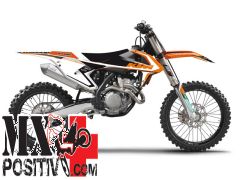 GRAPHIC KIT & SEAT COVER KTM EXC 125 2017-2019 BLACKBIRD 8541N