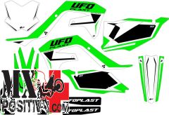 STICKERS KIT KAWASAKI KXF 450 2019-2022 UFO PLAST AD016999A STOKES OEM