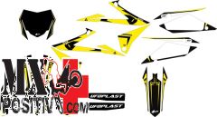 KIT ADESIVI SUZUKI RMZ 250 2019-2022 UFO PLAST AD027001 APODIS NERO