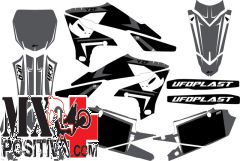 STICKERS KIT YAMAHA YZF 250 2019-2022 UFO PLAST AD037090 APODIS GRIGIO YZ