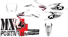 KIT ADESIVI SUZUKI RMZ 250 2019-2022 UFO PLAST AD054041 THUNDER BIANCO