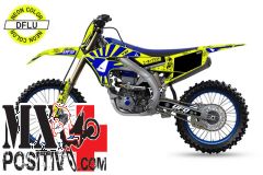 KIT PLASTICHE E GRAFICHE YAMAHA YZF 450 2018-2022 UFO PLAST C321AD040DFLU AKAISHI NEON GIALLO