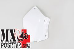 TABELLE PORTANUMERO HONDA XR 250R 1996-2023 UFO PLAST HO03614041 LATO SINISTRO BIANCO