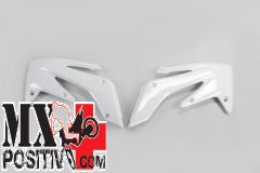 RADIATOR SCOOPS HONDA CRF 250X 2004-2017 UFO PLAST HO03634041 BIANCO