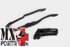 KIT CHAIN ROLLER AND CHAIN SLIDER HONDA CRF 250X 2005-2006 UFO PLAST HO04632001 HO03691001 + HO03671001 NERO