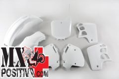 COMPLETE PLASTIC KIT HONDA CR 500 1991-1994 UFO PLAST HOKIT090041 BIANCO