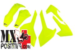 KIT PLASTICHE HUSQVARNA FE 450 2017-2019 UFO PLAST HUKIT618FDFLU GIALLO NEON