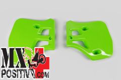 RADIATOR SCOOPS KAWASAKI KX 250 1988-1989 UFO PLAST KA02712026 VERDE