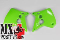 RADIATOR SCOOPS KAWASAKI KX 250 1990-1991 UFO PLAST KA02729026 VERDE