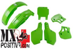 COMPLETE PLASTIC KIT KAWASAKI KX 250 1989 UFO PLAST KAKIT189F026 VERDE