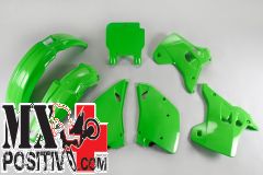 COMPLETE PLASTIC KIT KAWASAKI KX 250 1992 UFO PLAST KAKIT195026 VERDE