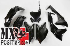 COMPLETE PLASTIC KIT KAWASAKI KXF 250 2017 UFO PLAST KAKIT224001 NERO