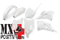 COMPLETE PLASTIC KIT KAWASAKI KX 85 2022-2023 UFO PLAST KAKIT229047 BIANCO