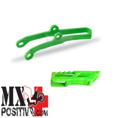 KIT CHAIN ROLLER AND CHAIN SLIDER KAWASAKI KX 250 F 2017-2020 POLISPORT P90676 VERDE