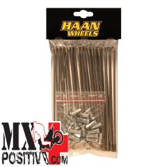 KIT FRONT WHEEL SPOKES BETA XTRAINER 300 2015-2022 HAAN WHEELS RH2510305 18 POLLICI ACCIAIO