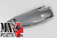 PARAFANGO POSTERIORE KTM EXC 125 1998-2003 UFO PLAST KT03043340 CON PORTATARGA ARGENTO