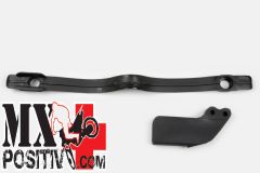 KIT CRUNA E PATTINO SCORRICATENA KTM SX 250 1997-2006 UFO PLAST KT04004001 KT03068001 + KT03069001 NERO