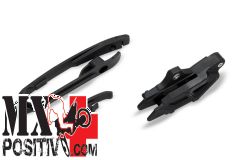 KIT CRUNA E PATTINO SCORRICATENA KTM SX 250 2016 UFO PLAST KT04030001 KT04028001 + KT04029001 NERO