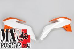 RADIATOR SCOOPS KTM SX 85 2013-2017 UFO PLAST KT04042999W BIANCO-ARANCIO OEM 15