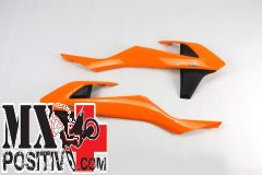 FIANCHETTI RADIATORE KTM EXC-F 250 2017-2019 UFO PLAST KT04061999 ARANCIO-NERO