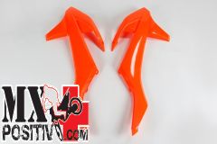 FIANCHETTI RADIATORE KTM SX 125 2016-2018 UFO PLAST KT04061FFLU ARANCIO FLUORO