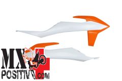 FIANCHETTI RADIATORE KTM SX 125 2019-2022 UFO PLAST KT04092999 BIANCO-ARANCIO OEM 19