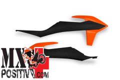 RADIATOR SCOOPS KTM EXC-F 350 2020-2023 UFO PLAST KT04092999K NERO-ARANCIO OEM 21