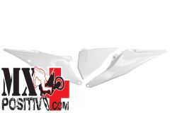 SIDE PANELS KTM EXC-F 450 2020-2023 UFO PLAST KT04093047 CON COPERCHIO SCATOLA FILTRO LATO SINISTRO BIANCO