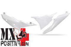 SIDE PANELS KTM SX 250 2023 UFO PLAST KT05012042 CON COPERCHIO SCATOLA FILTRO LATO SINISTRO BIANCO 20-23