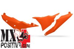 TABELLE PORTANUMERO KTM SX-F 450 2023 UFO PLAST KT05012127 CON COPERCHIO SCATOLA FILTRO LATO SINISTRO ARANCIO