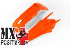 FENDERS KIT KTM EXC 125 2017-2019 UFO PLAST KTFK518FFLU ARANCIO FLUORO