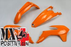 COMPLETE PLASTIC KIT KTM EXC 125 2014-2016 UFO PLAST KTKIT516127 ARANCIO