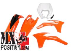 COMPLETE PLASTIC KIT KTM EXC-F 350 2012-2013 UFO PLAST KTKIT521999 CON PORTAFARO OEM