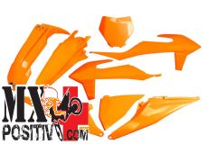 COMPLETE PLASTIC KIT KTM SX 250 2019-2022 UFO PLAST KTKIT522FFLU ARANCIO FLUORO