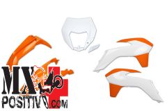 COMPLETE PLASTIC KIT KTM EXC 300 2014-2016 UFO PLAST KTKIT524999W CON PORTAFARO OEM 15